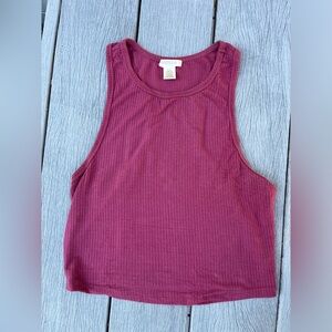 Ribbed crop top
